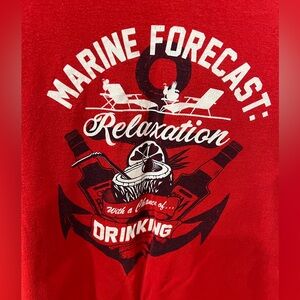 Unk Red Marine Graphic Tee